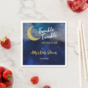 Twinkle Twinkle Little Star Baby Shower Pappersservett