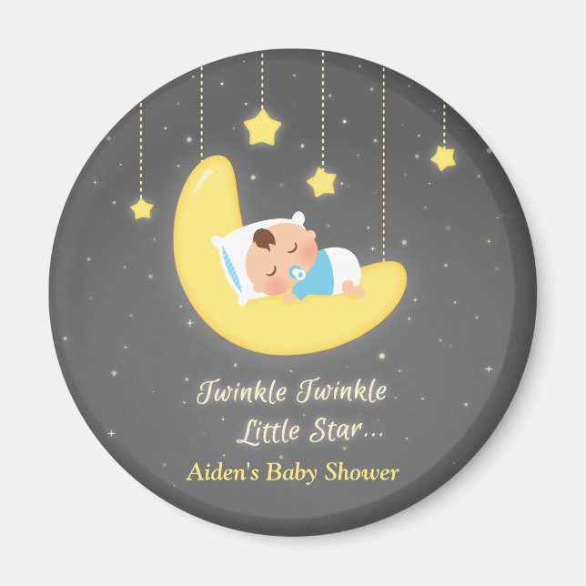 Twinkle Twinkle Little Star Baby Shower-presenter Magnet (Framsidan)