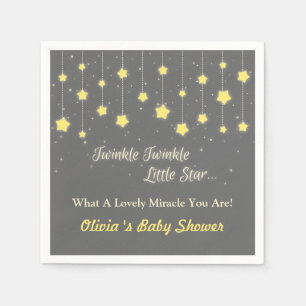 Twinkle Twinkle Little Star Baby Shower-presenter Pappersservett