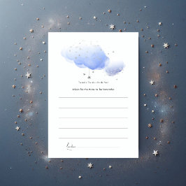 Twinkle Twinkle Little Star Baby Shower Rådkort