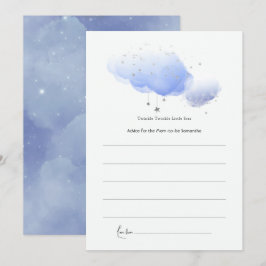 Twinkle Twinkle Little Star Baby Shower Rådkort