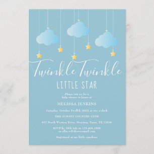 Twinkle Twinkle Little Star Baby Shower / Sockerfe Inbjudningar