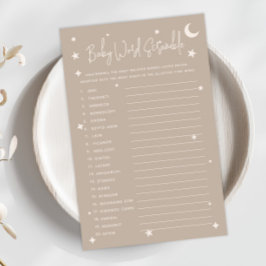 Twinkle Twinkle Little Star Baby Word Scramble