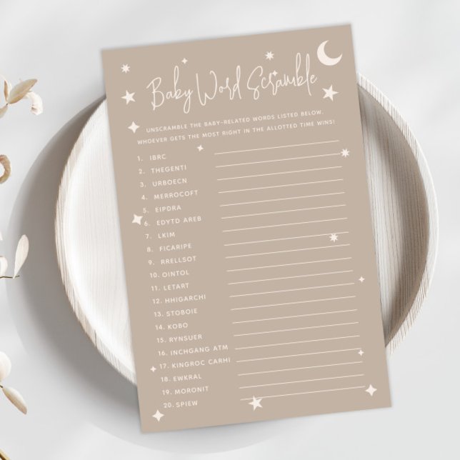 Twinkle Twinkle Little Star Baby Word Scramble (Skapare uppladdad)