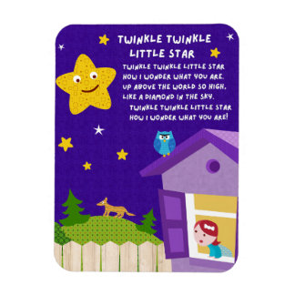 Twinkle Twinkle Little Star Barnkammarimsa Magnet