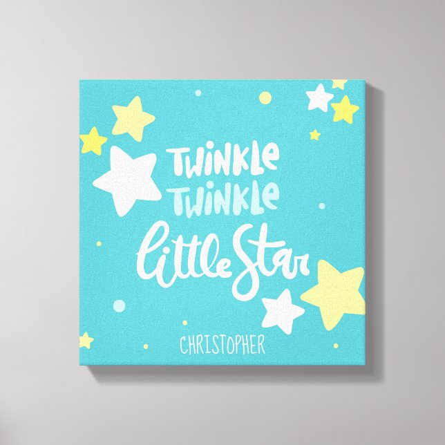 Twinkle twinkle little star barnvägg canvas (Framsida)