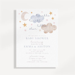 Twinkle Twinkle Little Star Bebis Shower Inbjudan