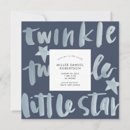 Twinkle Twinkle Little Star Birth Meddelande
