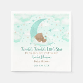 Twinkle Twinkle Little Star Björn Baby Shower Pappersservett