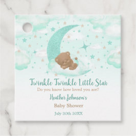Twinkle Twinkle Little Star Björn Bebisdusch Gåvor Etiketter