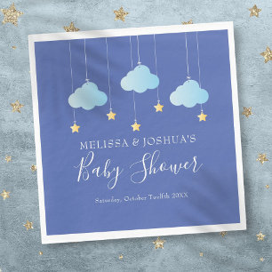 Twinkle Twinkle Little Star Blå Babypojke Babyshow Pappersservett