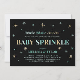 Twinkle Twinkle Little Star Boy Baby Sprinkle Inbjudningar