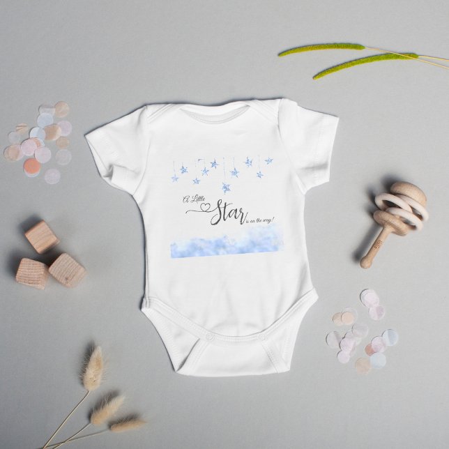 Twinkle Twinkle Little Star Boy Blue Baby Shower T Shirt (Skapare uppladdad)