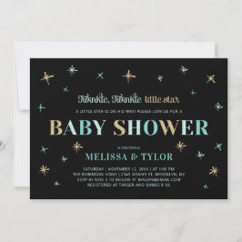 Twinkle Twinkle Little Star Boy Shower Inbjudningar