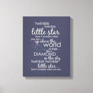 Twinkle Twinkle Little Star Canvastryck