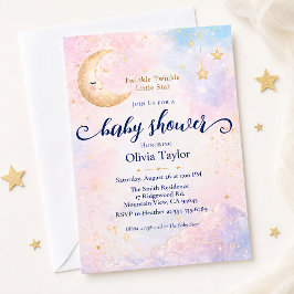 Twinkle Twinkle Little Star Celestial Barnrumsfest Inbjudningar