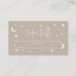 Twinkle Twinkle Little Star Diaper Raffle Ticket Tilläggskort