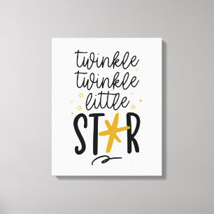 Twinkle Twinkle Little Star Doodle Canvastryck