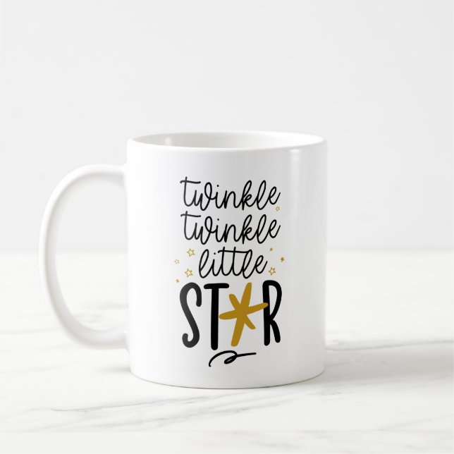Twinkle Twinkle Little Star Doodle Kaffemugg (Vänster)