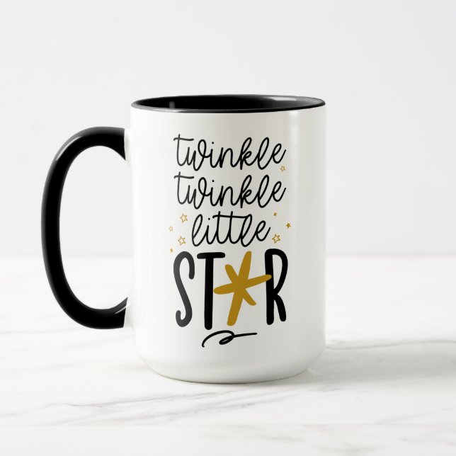 Twinkle Twinkle Little Star Doodle Mugg (Vänster)