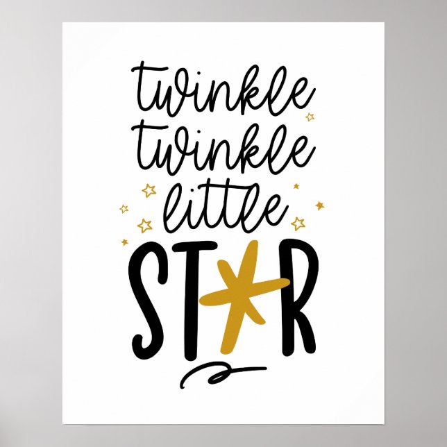 Twinkle Twinkle Little Star Doodle Poster (Framsidan)