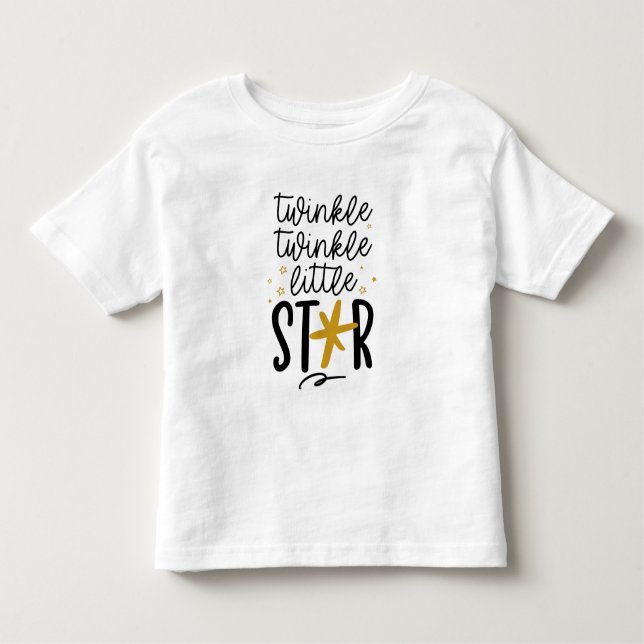 Twinkle Twinkle Little Star Doodle T Shirt (Framsida)