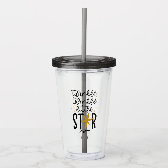 Twinkle Twinkle Little Star Doodle Take Away Mugg (Framsida)