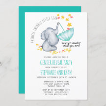 Twinkle Twinkle Little Star Elephant Gender Reveal