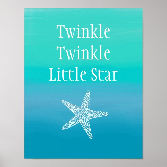 Twinkle Twinkle Little Star Fisk (Ocean Beach) Poster (Framsidan)