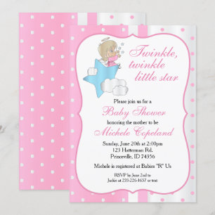 Twinkle, Twinkle Little Star - Flicka Inbjudningar