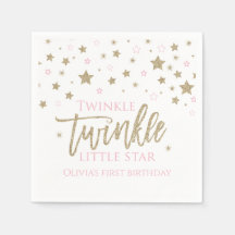 Twinkle Twinkle Little Star födelsedags servetter