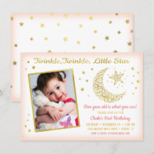 Twinkle, Twinkle, Little Star Födelsedagsflicka Fo