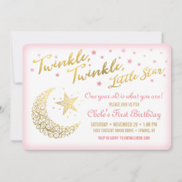 Twinkle, Twinkle, Little Star Födelsedagsinbjudan Inbjudningar