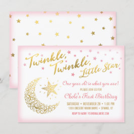 Twinkle, Twinkle, Little Star Födelsedagsinbjudan Inbjudningar