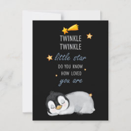Twinkle, Twinkle Little Star för vilopenguin Vykort