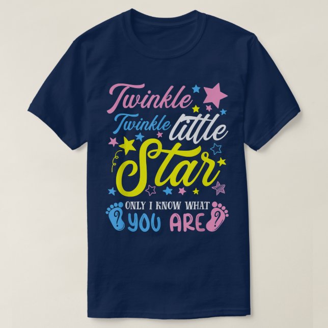 Twinkle Twinkle Little Star Funny Gender Keeper Re T Shirt (Design framsida)