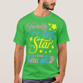 Twinkle Twinkle Little Star Gender Reveal Party Ba T Shirt
