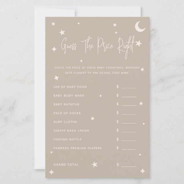 Twinkle Twinkle Little Star Guess The Price Game (Framsida)
