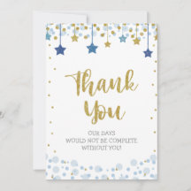 Twinkle Twinkle Little Star Guld Blue Gnistra Baby