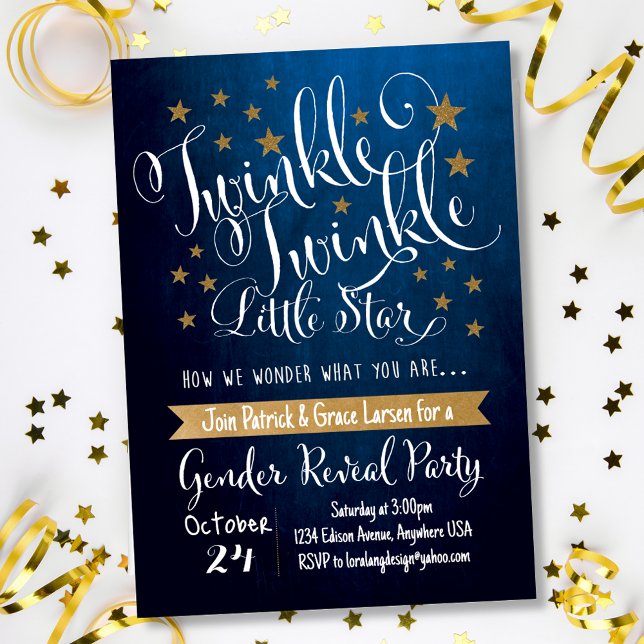 Twinkle Twinkle Little Star Inbjudan (Skapare uppladdad)