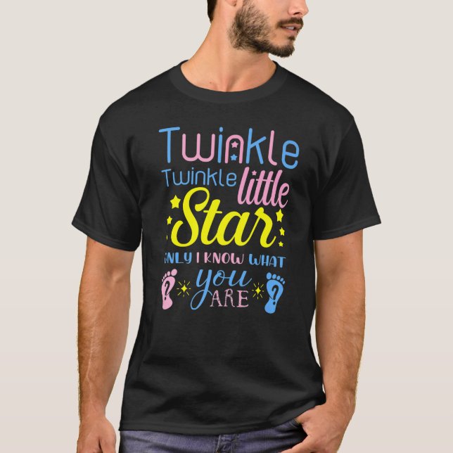 Twinkle Twinkle Little Star, jag vet bara vad du ä T Shirt (Framsida)