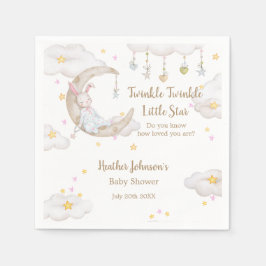 Twinkle Twinkle Little Star Kanin Bebis Bjudning Pappersservett