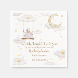 Twinkle Twinkle Little Star Kanin Bebis Shower Pappersservett