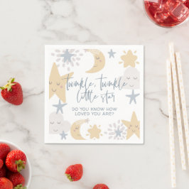 Twinkle Twinkle Little Star Nursery Baby Shower Pappersservett
