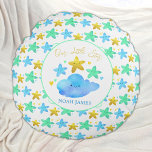 Twinkle Twinkle Little Star Personlig Baby Rund Kudde<br><div class="desc">Den här Twinkle Little Star-matade baby-kudden kan vara personlig med baby namn! Med söta,  små strålande stjärnor är den här daghemsdekanorn perfekt för en stjärna eller ett temat daghem.</div>