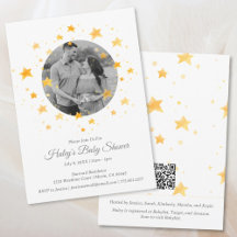 Twinkle Twinkle Little Star Photo Baby Shower