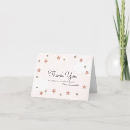 Twinkle Twinkle Little Star Rosa Birthday Tack Kort