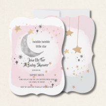 Twinkle Twinkle Little Star Rosa Vattenfärg