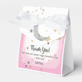 Twinkle Twinkle Little Star Rosa Vattenfärgssprut Presentaskar