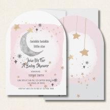 Twinkle Twinkle Little Star Rosa Watercolor Arch